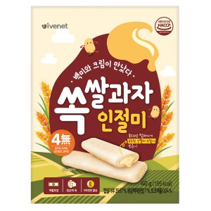 Banh Gao Trang Ivenet Nhan Kem 40g Goi