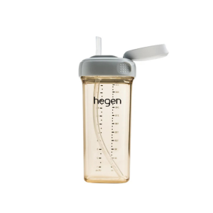 Binh Ong Hut Hegen Straw Cup Ppsu 330ml Nap Nho Grey