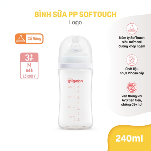 Binh Sua Pp Softouch Baby Friendly World Pigeon Logo 240ml