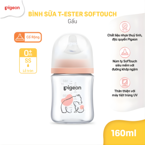 Binh Sua T Ester Softouch Baby Friendly World Pigeon Hoa Tiet Gau 160ml