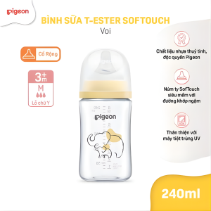 Binh Sua T Ester Softouch Baby Friendly World Pigeon Hoa Tiet Voi 240ml