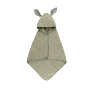 Khan Choang Tam Co Mu 100 Cotton Organic Bibs Kangaroo Hoodie Towel Size 65x65cm Baby Sage