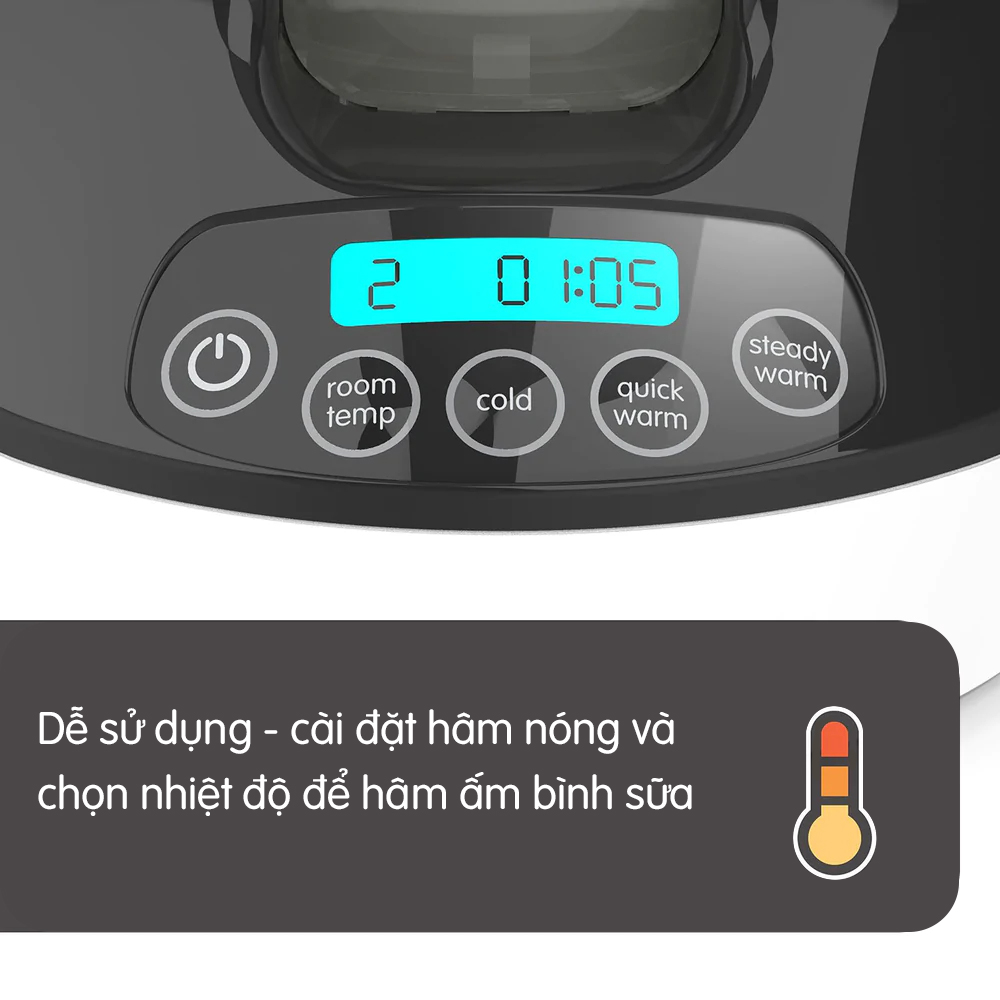 Máy hâm sữa Baby Brezza (Không có bluetooth), Black 4 May Ham Sua Baby Brezza Khong Co Bluetooth Black 2