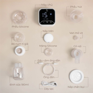 Máy hút sữa điện đôi Moaz BéBé MB – 094 7 May Hut Sua Dien Doi Moaz Bebe Mb 094 3
