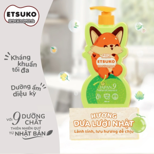 Sua Tam Goi Etsuko Huong Dua Luoi 400ml