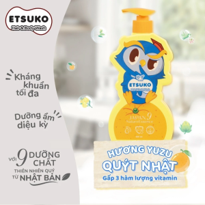 Sua Tam Goi Etsuko Huong Zuzu Quyt Nhat 400ml