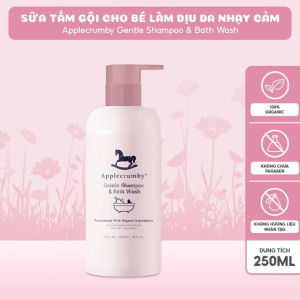 Sua Tam Goi Lam Diu Cho Da Nhay Cam Applecrumby Gentle Shampoo And Bath Wash 250ml