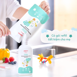 Tui Nuoc Rua Binh Sua Goc Thuc Vat Pigeon 450ml 2