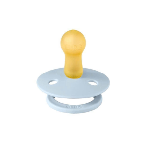 Ty Ngam Num Tron Cao Su Tu Nhien Bibs Pacifier Colour Latex Size 1 0 6 Thang Baby Blue