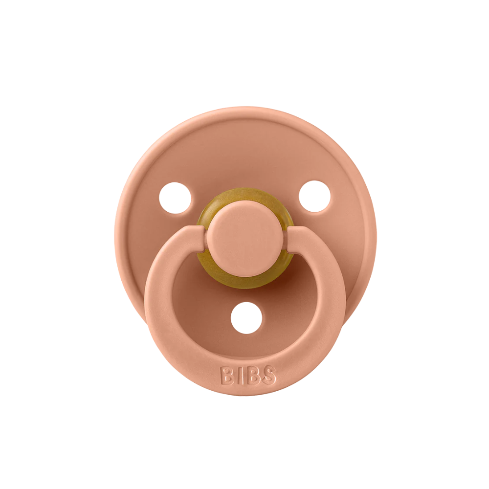Ty ngậm núm tròn cao su tự nhiên BIBS Pacifier Colour Latex Size 1 (0-6 tháng) 7 Ty Ngam Num Tron Cao Su Tu Nhien Bibs Pacifier Colour Latex Size 1 0 6 Thang Island Sea One Peach
