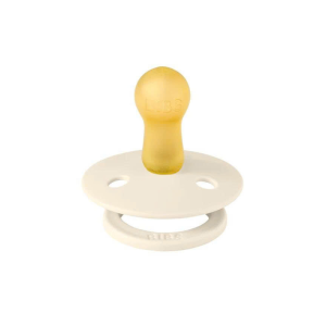 Ty Ngam Num Tron Cao Su Tu Nhien Bibs Pacifier Colour Latex Size 1 0 6 Thang Ivory