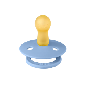 Ty Ngam Num Tron Cao Su Tu Nhien Bibs Pacifier Colour Latex Size 2 Tren 6 Thang Dusty Blue