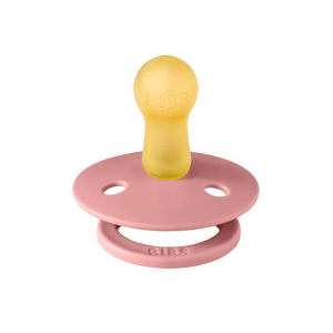Ty Ngam Num Tron Cao Su Tu Nhien Bibs Pacifier Colour Latex Size 2 Tren 6 Thang Dusty Pink