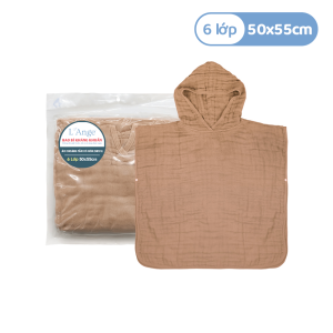 Ao Choang Tam 6 Lop Co Non 50x55cm Mau Nau Size S