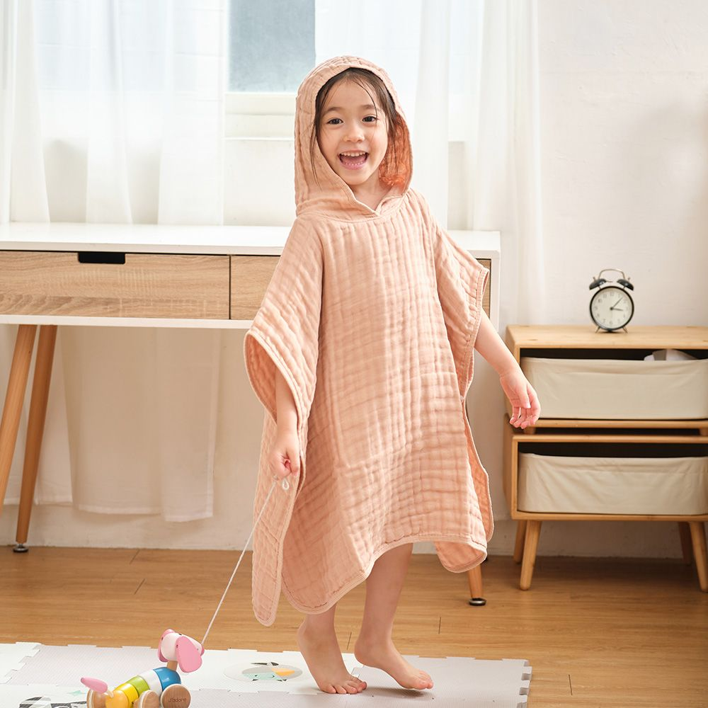 Áo choàng tắm 6 lớp có nón cho bé 60x65cm 5 Ao Choang Tam 6 Lop Co Non Cho Be 60x65cm 2