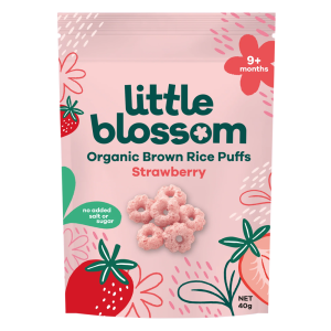 Banh Puffs Gao Lut Huu Co Little Blossom Vi Dau 40g