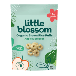 Banh Puffs Gao Lut Huu Co Little Blossom Vi Khoai Lang 40g