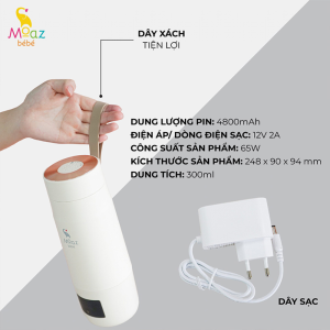 Bình đun nước pha sữa di động Moaz BéBé MB – 058 8 Binh Dun Nuoc Pha Sua Di Dong Moaz Bebe Mb 058 4