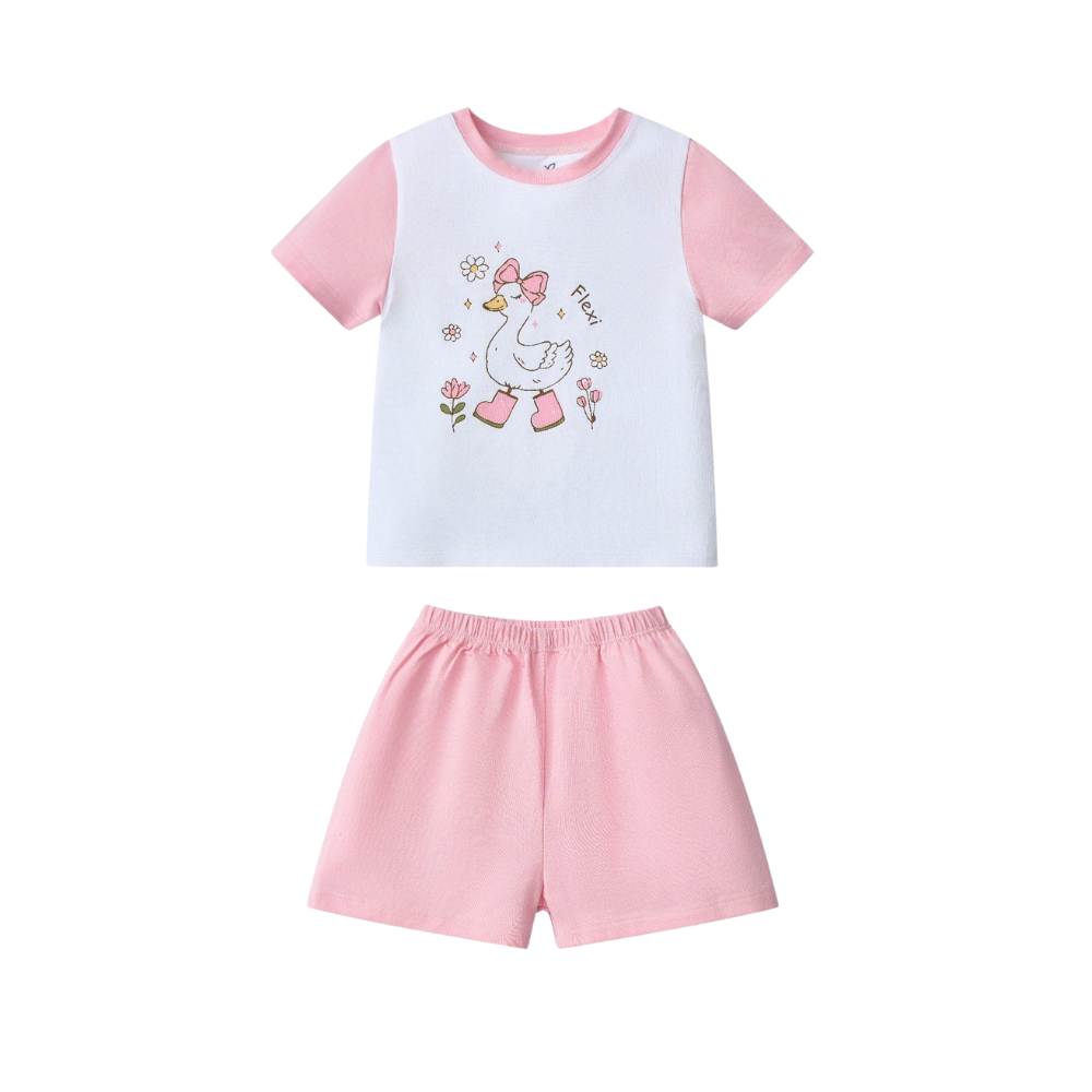 Bộ cộc tay La Pomme phối màu 3 Bo Coc Tay La Pomme Phoi Mau 1