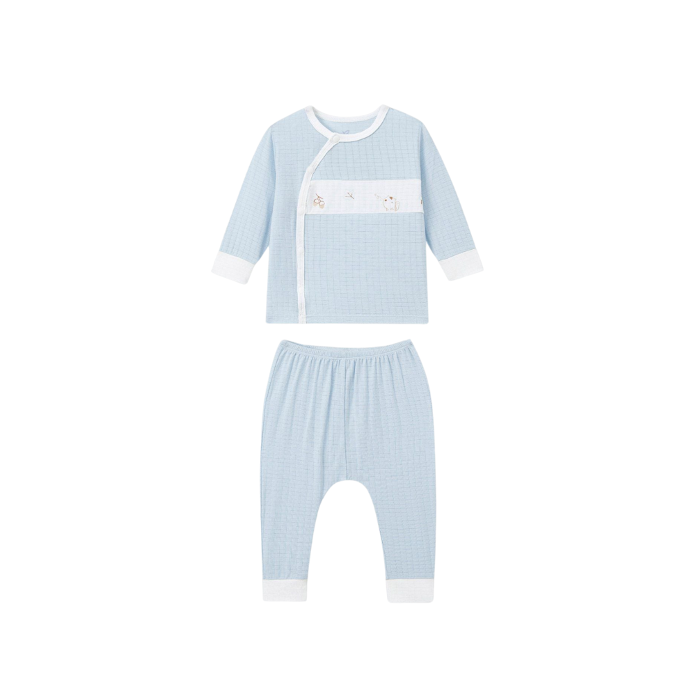 Bộ dài tay cúc lệch La Pomme truy tìm hạt dẻ 3 Bo Dai Tay Cuc Lech La Pomme Truy Tim Hat De