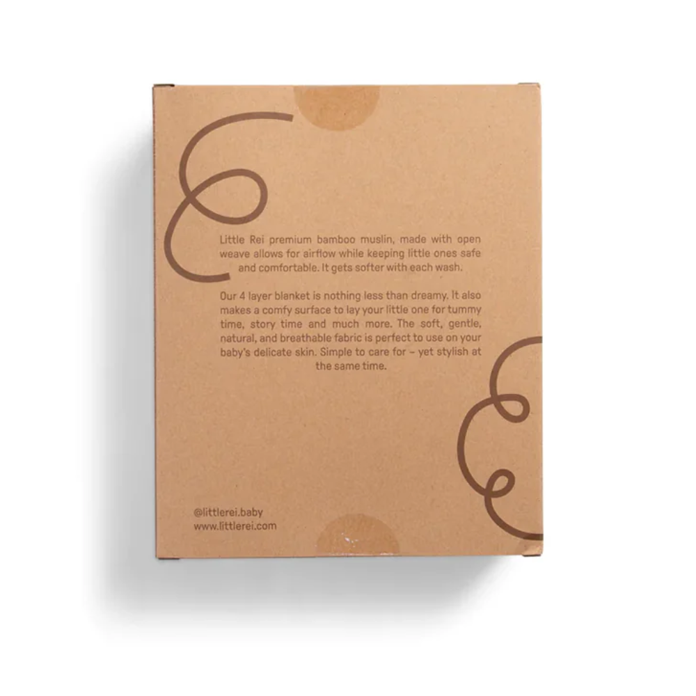 Chăn 4 Lớp 120x120 Kèm Hộp Giấy Kraft Little Rei 5 Chan 4 Lop 120x120 Kem Hop Giay Kraft Little Rei 3