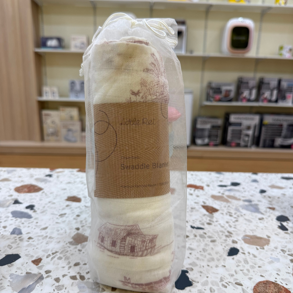 Khăn Quấn Em Bé 120×120 Little Rei 3 Chan Quan Em Be 120x120 Rustic Pink