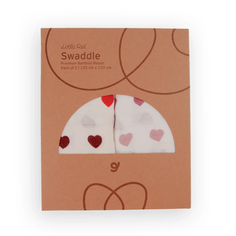Combo 2 khăn quấn sợi tre Little Rei 120x120 cm 5 Combo 2 Khan Quan Soi Tre Little Rei 120x120cm Trai Tim 3