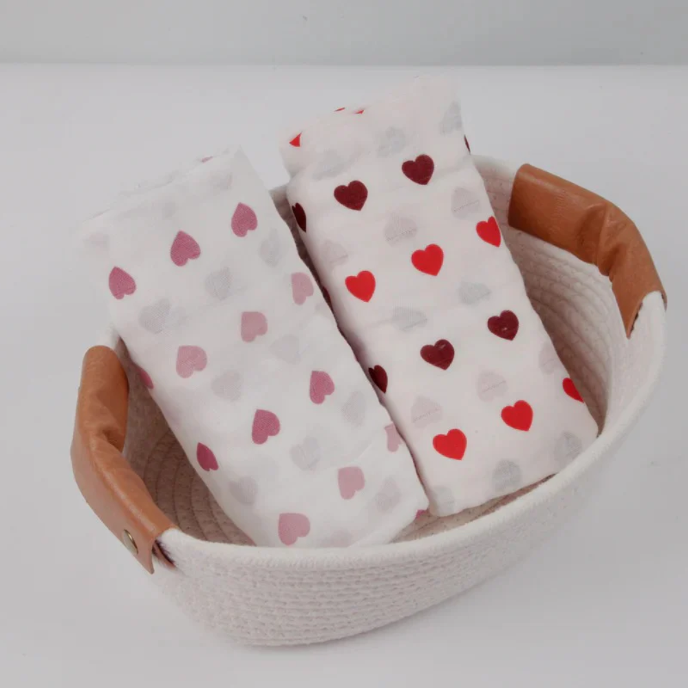 Combo 2 khăn quấn sợi tre Little Rei 120x120 cm 8 Combo 2 Khan Quan Soi Tre Little Rei 120x120cm Trai Tim 4