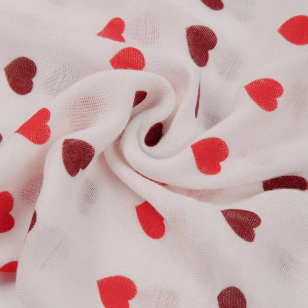 Combo 2 khăn quấn sợi tre Little Rei 120x120 cm 6 Combo 2 Khan Quan Soi Tre Little Rei 120x120cm Trai Tim 6