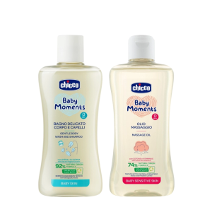 Combo Chicco Mem Min 5 Sua Tam Goi Yen Mach 200ml Va Dau Massage Hat Bong 2