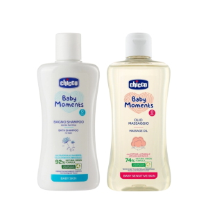 Combo Chicco Mem Min 6 Sua Tam Goi Hoa Cuc 200ml Va Dau Massage Hat Bong 2