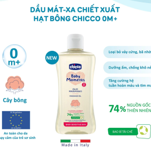 Dau Massage Chicco Chiet Xuat Hat Bong 0m 200ml 3