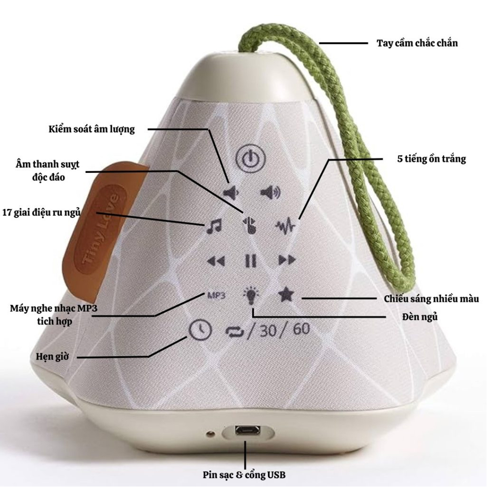 Máy chiếu sao phát nhạc Tiny Love 3-in-1 Tiny Dreamer Musical Projector - Boho Chic 4 Den Chieu Sao Phat Nhac Tiny Love 3 In 1 Tiny Dreamer 6