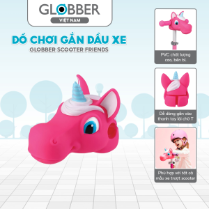 Do Choi Gan Vao Xe Globber Scooter Friends Dau Ky Lan Deep Pink 1