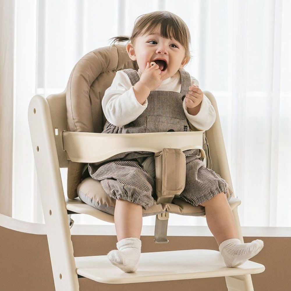 Ghế ăn dặm cao cấp High Chair Dono Mamazone - Beige (Kèm Nệm) 4 Ghe An Dam Cao Cap High Chair Dono Mamazone Beige Kem Nem 2