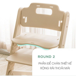 Ghế ăn dặm cao cấp High Chair Dono Mamazone - Beige (Kèm Nệm) 16 Ghe An Dam Cao Cap High Chair Dono Mamazone Beige Kem Nem 9
