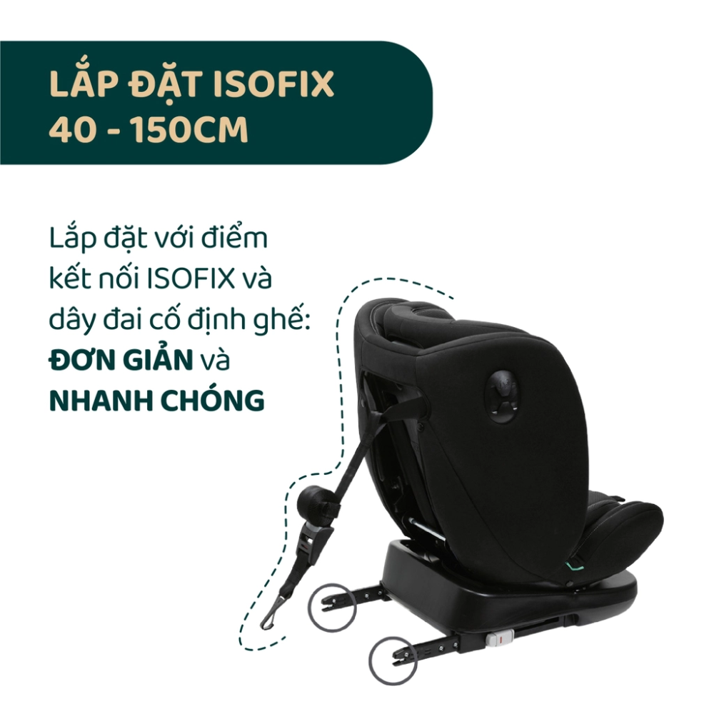 Ghế ô tô Chicco Unico Evo Classic хоау 360° ISOFIX 7 Ghe O To Chicco Unico Evo Classic Xoay 360 Isofix 2