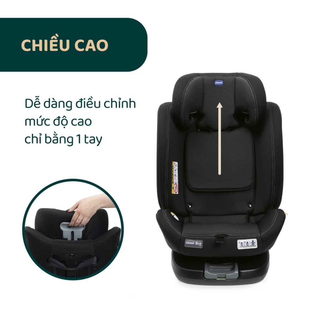Ghế ô tô Chicco Unico Evo Classic хоау 360° ISOFIX 8 Ghe O To Chicco Unico Evo Classic Xoay 360 Isofix 8