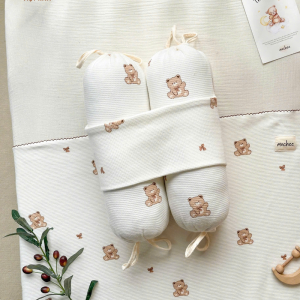 Goi Chan Bong Cotton Jacquard Hoa Tiet Gau