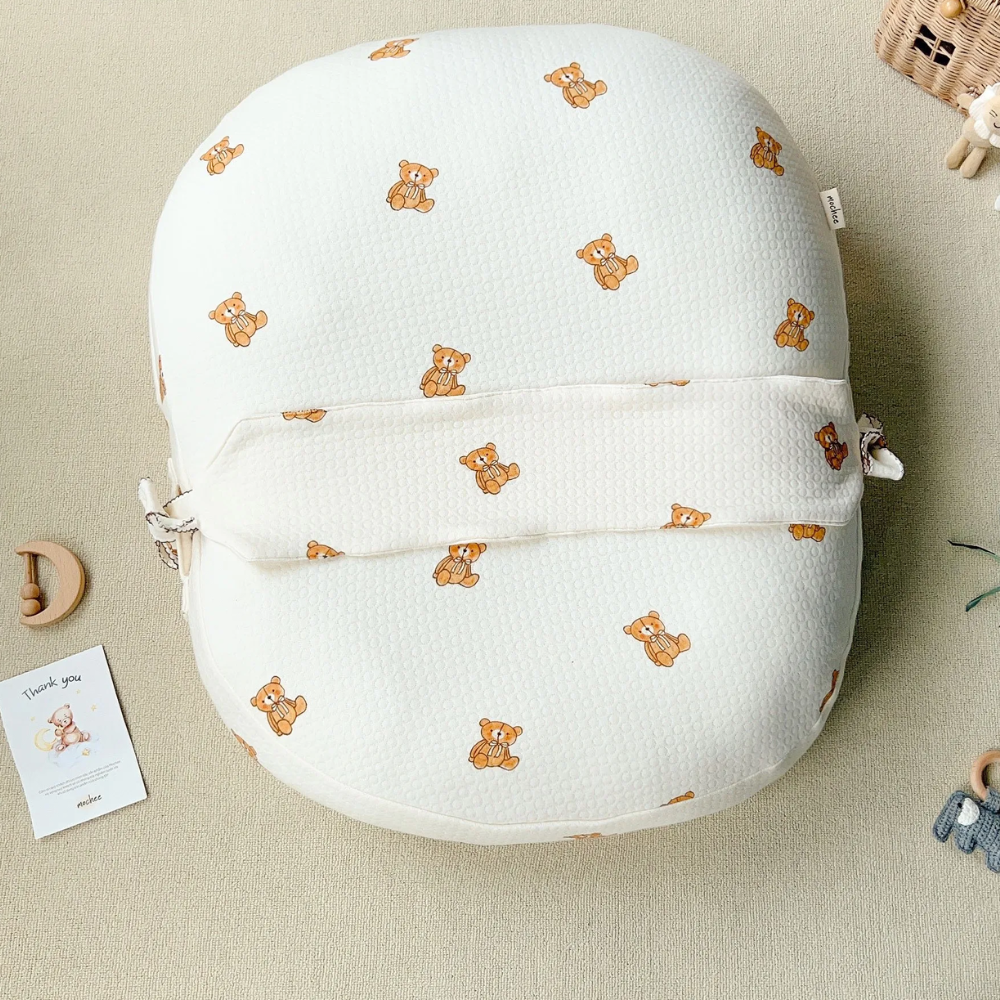 Gối chống trào ngược lụa cotton dài Mochee – Gấu Teddy 3 Goi Chong Trao Nguoc Lua Cotton Dai Mochee Gau Teddy