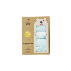 K001 Set 5 Khan Sua Soi Tre Lua La Pomme Phoi Mau 30x30cm Ngoan Yeu Cua Me