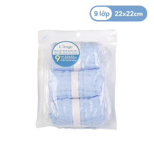 Khan Nho Vai Bong 9 Lop 22x22 Xanh Set 3 Cai