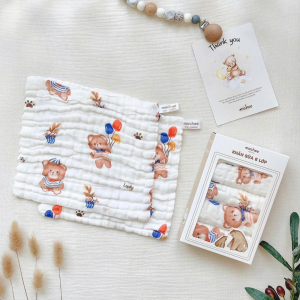 Khăn sữa xô 6 lớp họa tiết đủ mẫu Mochee 16 Khan Sua Xo 6 Lop Hoa Tiet Du Mau Mochee 3