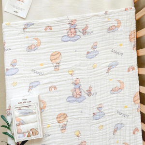 Khăn tắm xô 6 lớp họa tiết đủ mẫu Mochee 11 Khan Tam Xo 6 Lop Hoa Tiet Du Mau Mochee 4