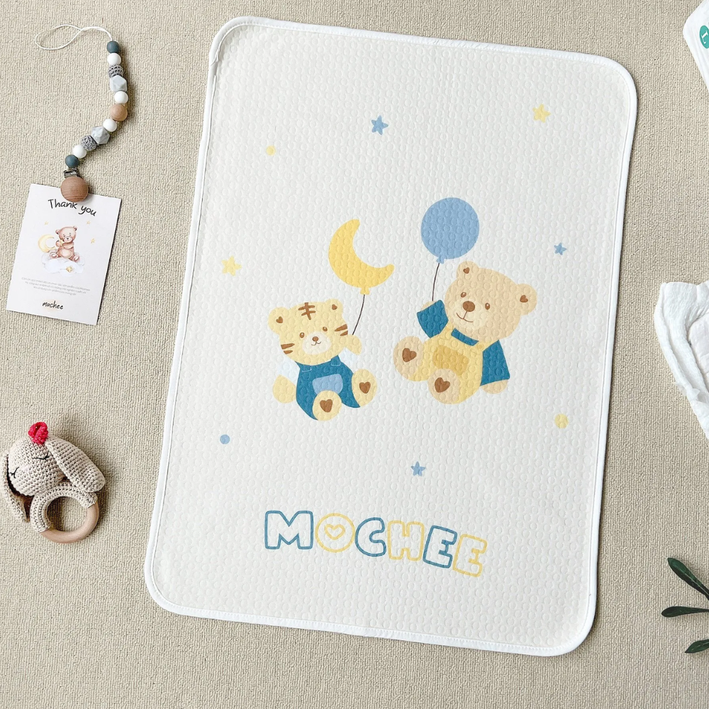 Lót thay bỉm cotton đủ mẫu Mochee 7 Lot Thay Bim Cotton Du Mau Mochee 3