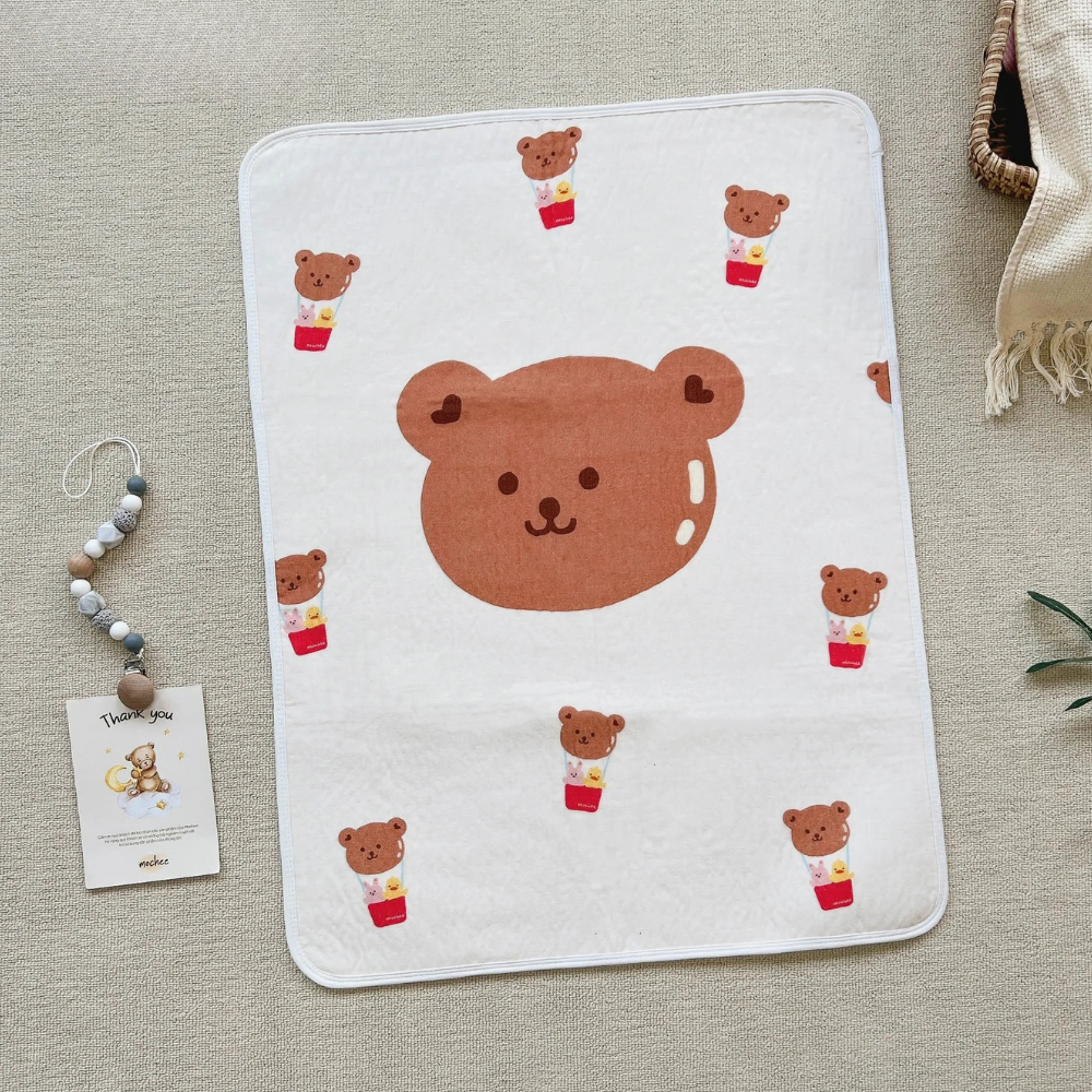 Lót thay bỉm sợi tre đủ mẫu Mochee 7 Lot Thay Bim Soi Tre Du Mau Mochee 3