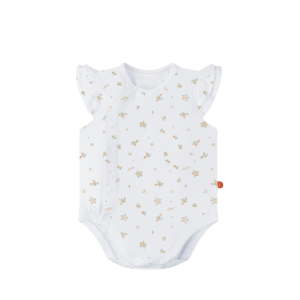 LOULOU BODYSUIT I Bộ liền ngắn tay bèo Loulou 4 Loulou Bodysuit Bo Lien Ngan Tay Beo Loulou Trang In Hoa
