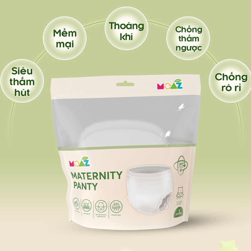 Quần bỉm cho mẹ Moaz Eco (hộp 3 cái) 7 Quan Bim Cho Me Moaz Eco Hop 3 Cai 4
