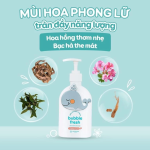 Sua Tam Goi Tao Bot Cho Be Bubble Fresh Huong Phong Lu