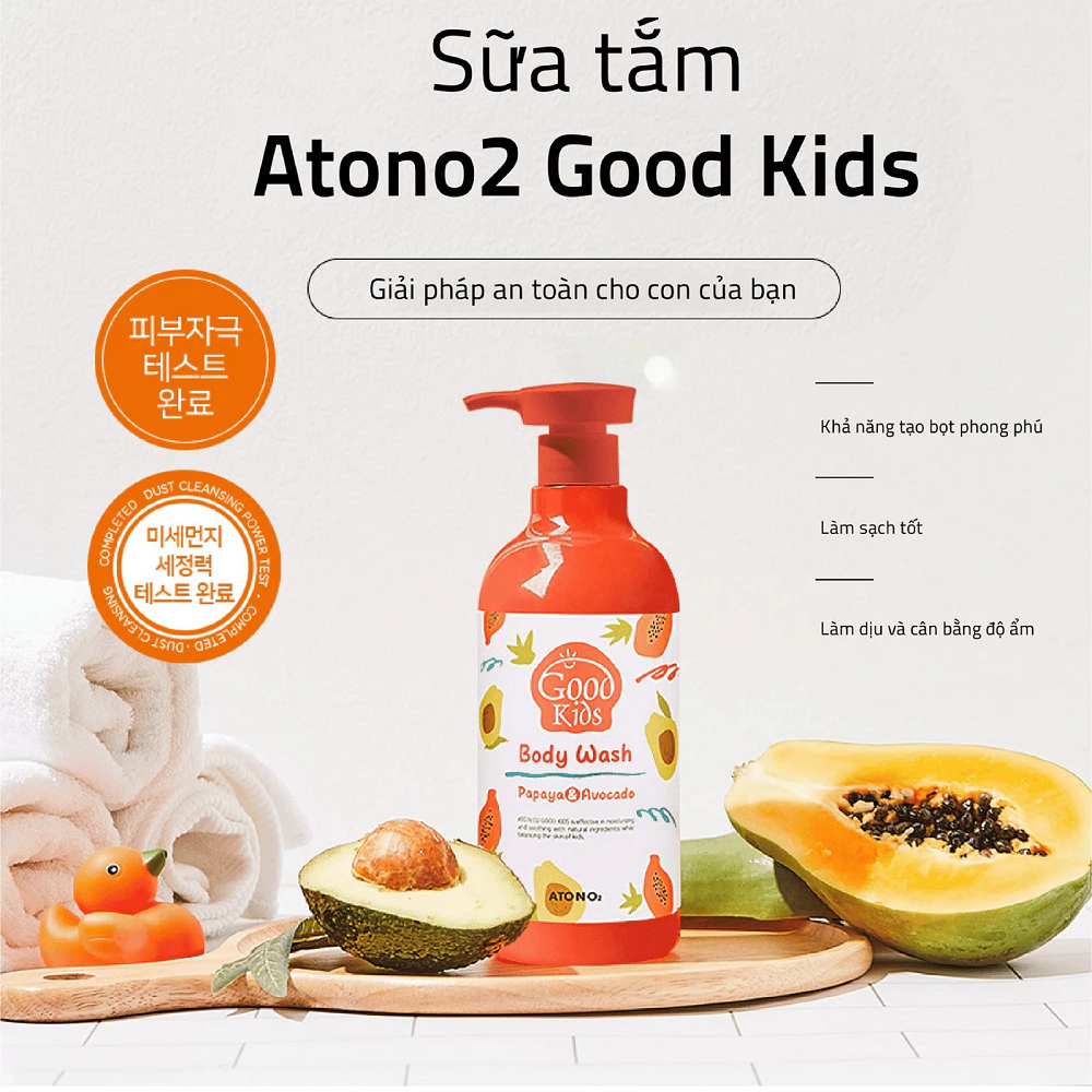 Sữa tắm Good Kids Atono2 500g (3y+) 500g 4 Sua Tam Good Kids Atono2 500g 3y 2